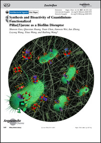 Frontispiz: Synthesis and Bioactivity of Guanidinium-Functionalized Pillar[5]arene as a Biofilm Disruptor