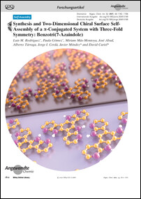 Frontispiz: Synthesis and Two-Dimensional Chiral Surface Self-Assembly of a π-Conjugated System with Three-Fold Symmetry: Benzotri(7-Azaindole)