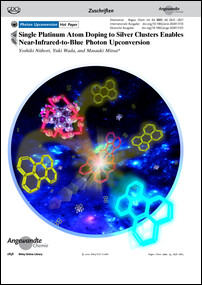 Frontispiz: Single Platinum Atom Doping to Silver Clusters Enables Near-Infrared-to-Blue Photon Upconversion