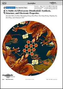 Frontispiz: A Stable [4,3]Peri-acene Diradicaloid: Synthesis, Structure, and Electronic Properties