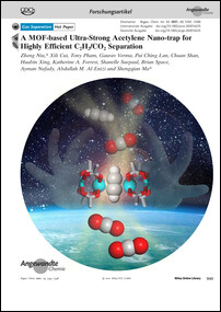 Frontispiz: A MOF-based Ultra-Strong Acetylene Nano-trap for Highly Efficient C2H2/CO2 Separation