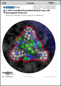 Frontispiz: A Self-Assembled Homochiral Radical Cage with Paramagnetic Behaviors