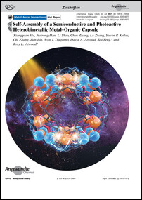 Frontispiz: Self-Assembly of a Semiconductive and Photoactive Heterobimetallic Metal-Organic Capsule
