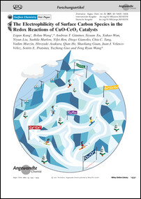 Frontispiz: The Electrophilicity of Surface Carbon Species in the Redox Reactions of CuO-CeO2 Catalysts