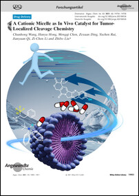 Frontispiz: A Cationic Micelle as In Vivo Catalyst for Tumor-Localized Cleavage Chemistry