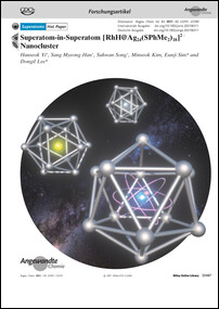 Frontispiz: Superatom-in-Superatom [RhH@Ag24(SPhMe2)18]2− Nanocluster