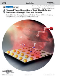 Frontispiz: Chemical Vapor Deposition of Ionic Liquids for the Fabrication of Ionogel Films and Patterns