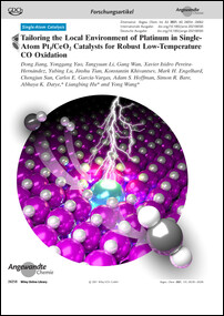 Frontispiz: Tailoring the Local Environment of Platinum in Single-Atom Pt1/CeO2 Catalysts for Robust Low-Temperature CO Oxidation