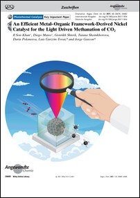 Frontispiz: An Efficient Metal-Organic Framework-Derived Nickel Catalyst for the Light Driven Methanation of CO2