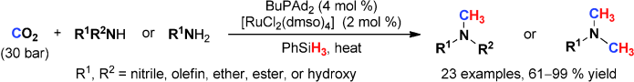 CO<sub>2</sub> for Chemical Synthesis - Universal method for the catalytic methylation of amines with carbon dioxide