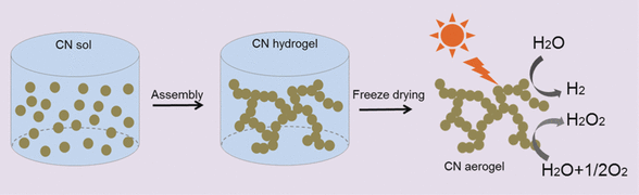 Lightweight Catalyst for Artificial Photosynthesis - Carbonitride aerogels mediate the photocatalytic conversion of water