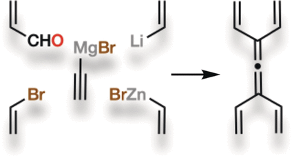 Strained, Symmetric, and New - Tetravinylallene, a small but powerful molecule, has been synthesized for the first time