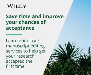 Banner promoting Wiley's Digital Editing Services