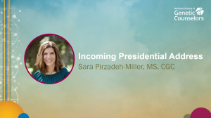 NSGC 205 Incoming Presidential Address