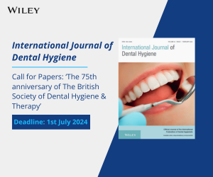 Co-Publication Special issue: The 75th anniversary of The British Society of Dental Hygiene & Therapy