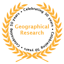 Celebrating 50 years of Geographical Research
