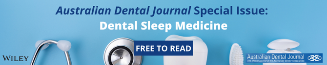 Promotional image for Special Issue: Dental Sleep Medicine