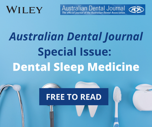 Promotional image for Special Issue: Dental Sleep Medicine