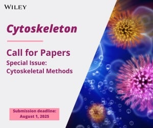 Submit by 1 November 2025 - Special Issue on Cytoskeletal Methods Banner promoting a Call for Papers for a Special Issue on Cytoskeletal Methods