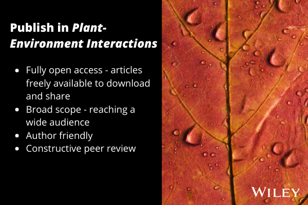 publish Plant Environment Interactions
