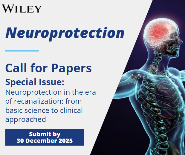 Call for Papers: Neuroprotection in the era of recanalization: from basic science to clinical approached promotional image