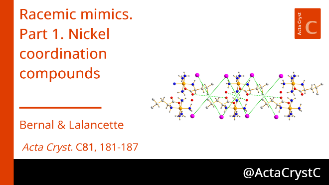 Racemic mimics. Part 1. Nickel coordination compounds