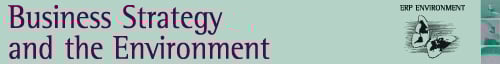 Business Strategy and the Environment