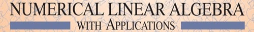 Numerical Linear Algebra with Applications