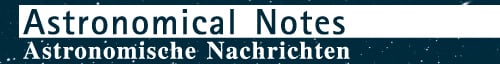 Astronomische Nachrichten