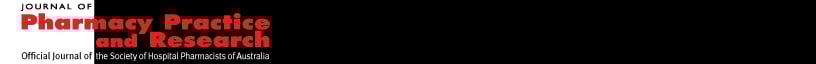 Journal of Pharmacy Practice and Research