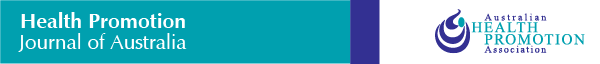 Health Promotion Journal of Australia