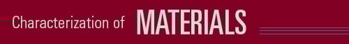 Characterization of Materials